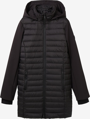 TOM TAILOR Between-Seasons Coat in Black: front