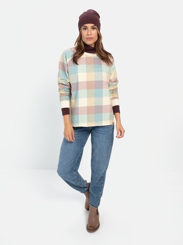 CAMEL ACTIVE Sweatshirt mit Karomuster in Mischfarben