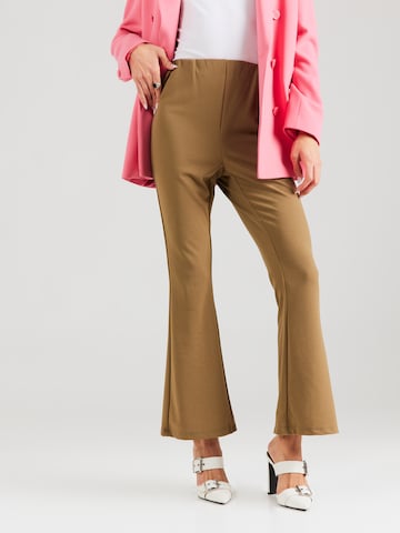 VERO MODA Flared Broek in Groen: voorkant