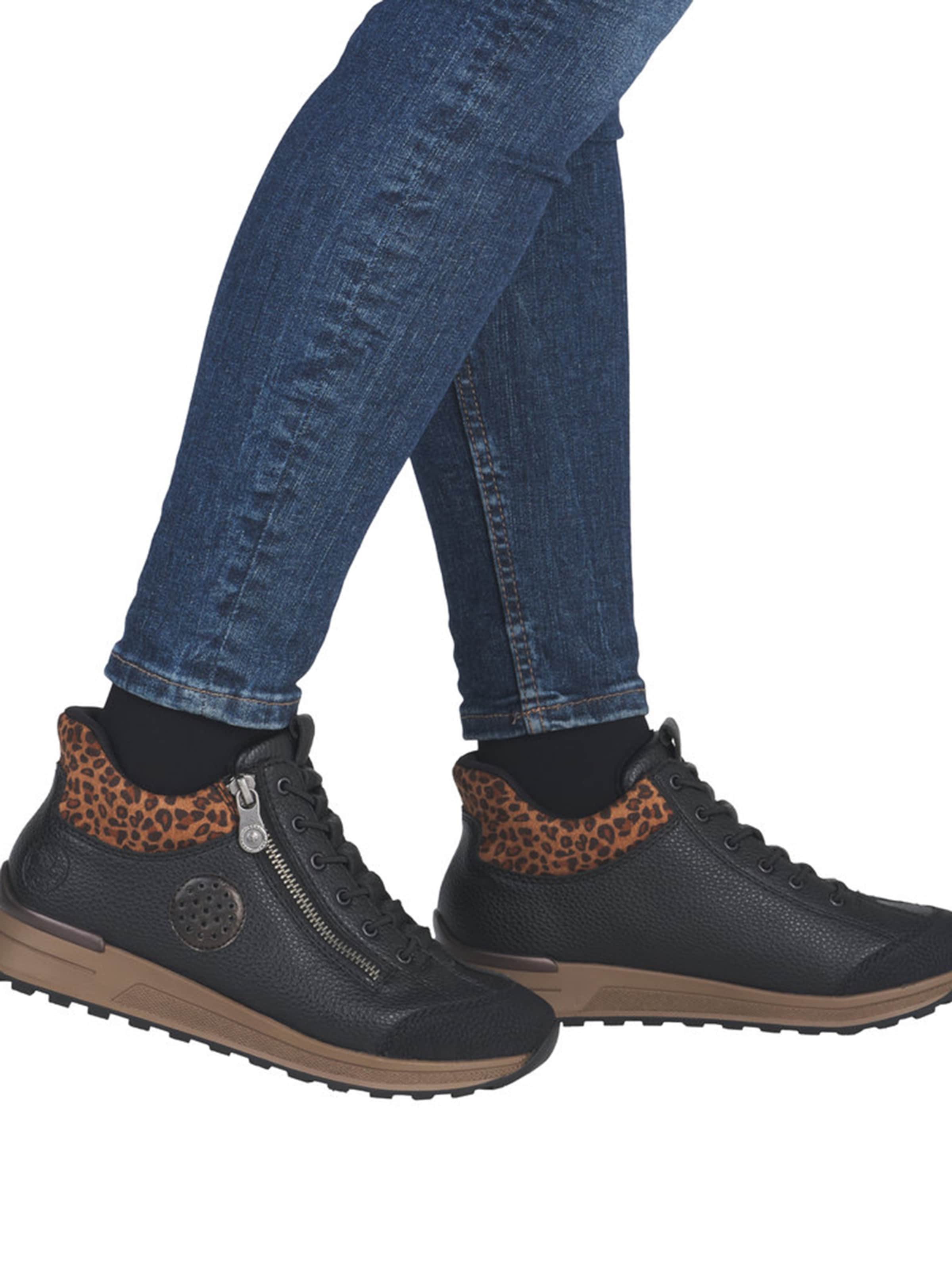 Rieker Snørestøvletter i sort