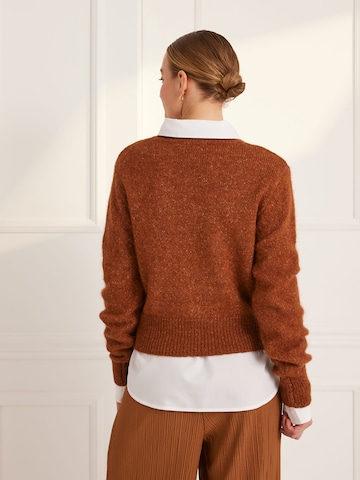 Guido Maria Kretschmer Women Sweater 'Jolina' in Brown: back