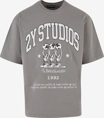 2Y Studios - Camiseta en gris: frente