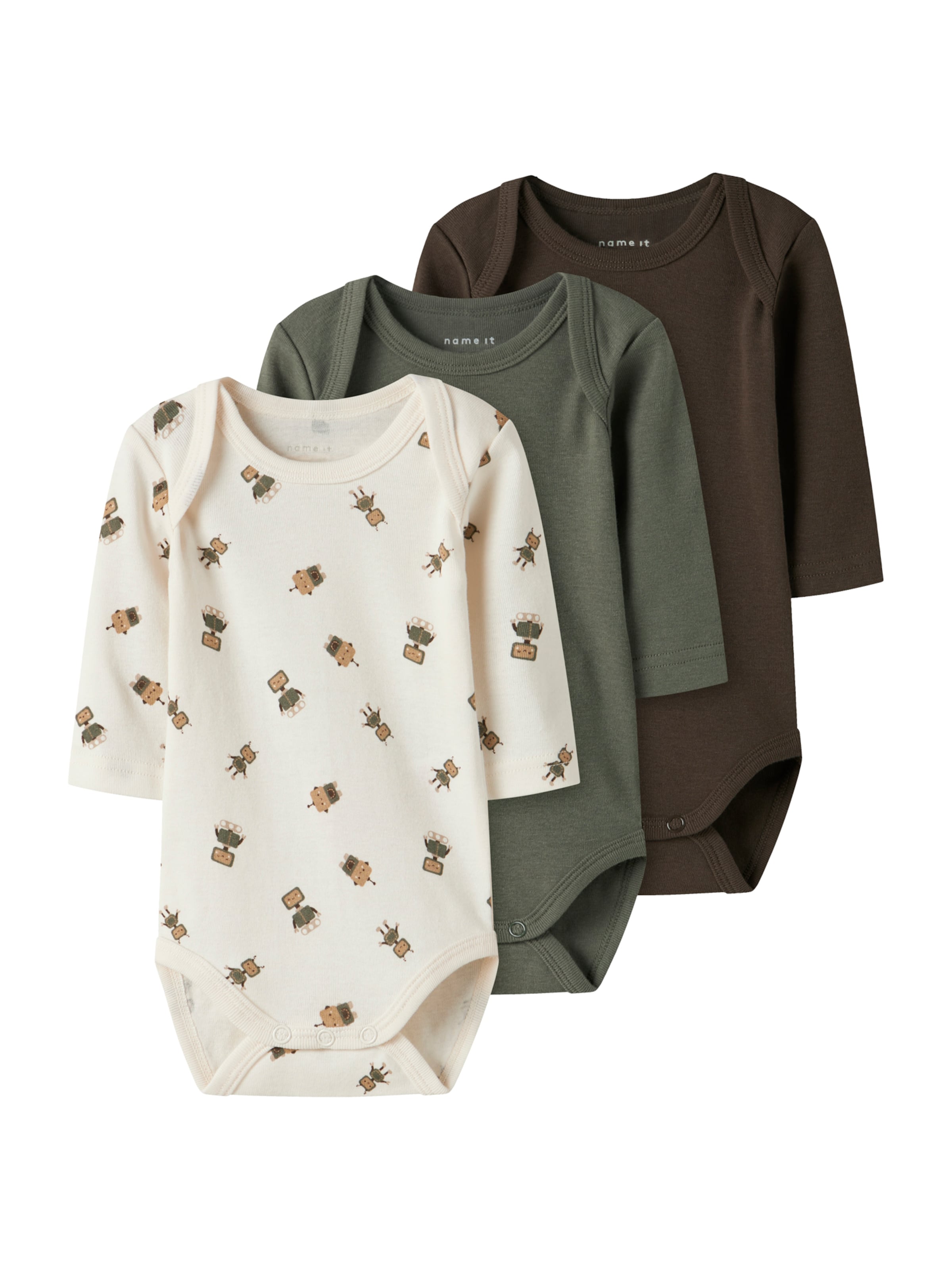 NAME IT Śpiochy/body w kolorze beżowy: przód