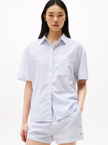 TOMMY HILFIGER Blouse in Blauw: voorkant