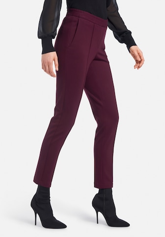 Peter Hahn Tapered Pants in Purple