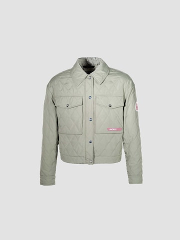 Giacca per outdoor ' Eden Quiltshirt ' di JACK1T in verde: frontale