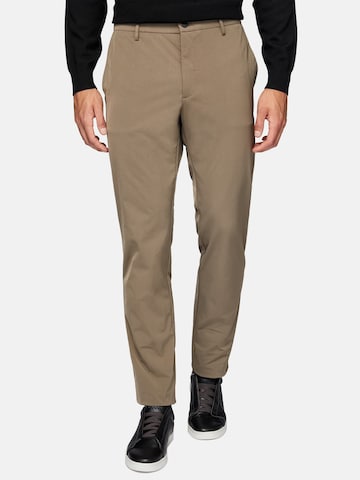 Coupe slim Pantalon Boggi Milano en beige : devant