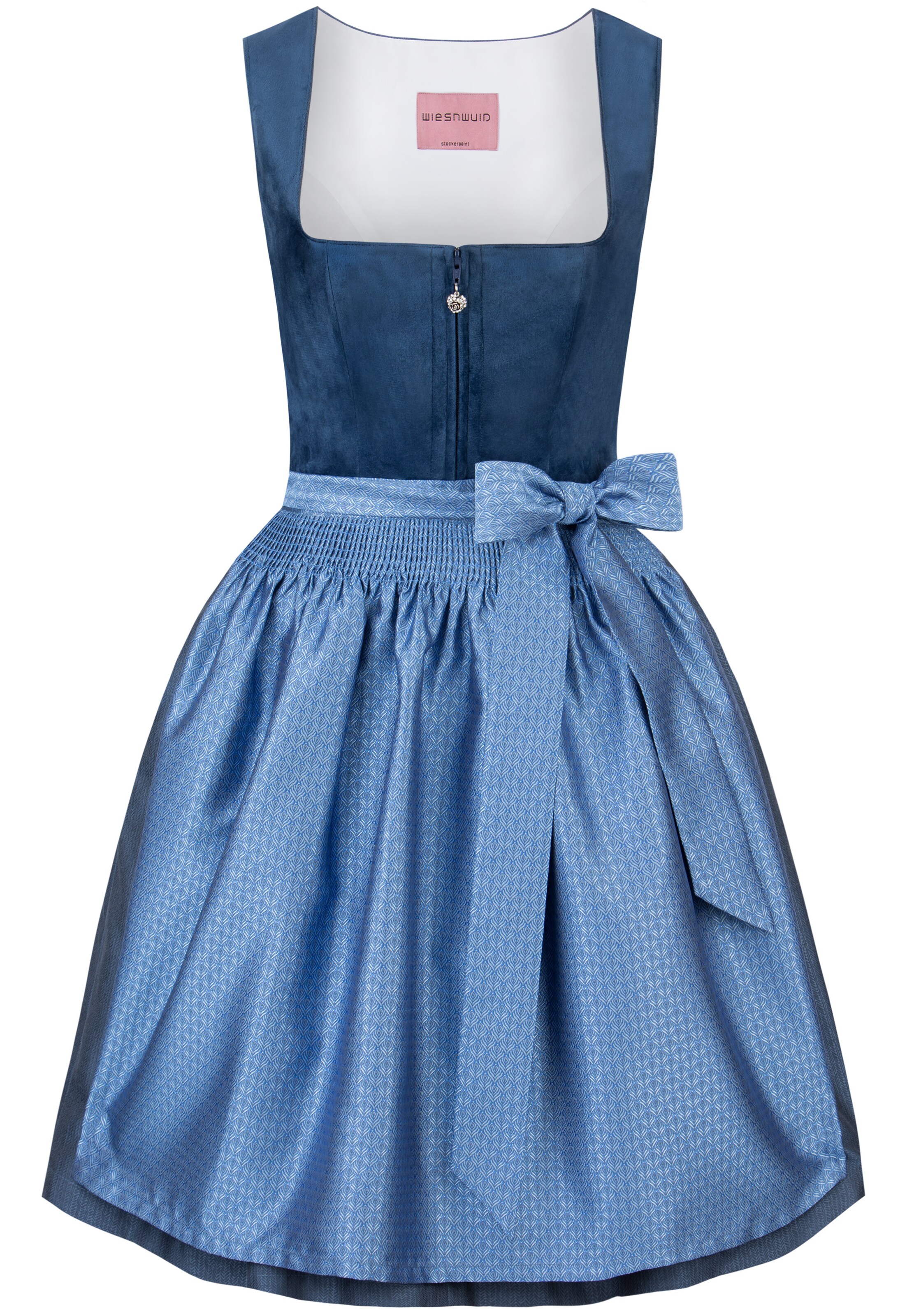 STOCKERPOINT Dirndl 'Mila' in Blau: Vorderseite
