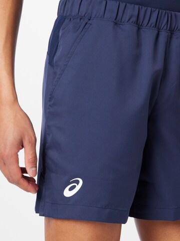 Regular Pantalon de sport ASICS en bleu