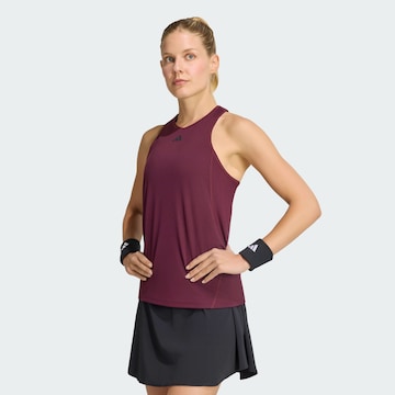 ADIDAS PERFORMANCE - Top desportivo 'Club' em vermelho: frente