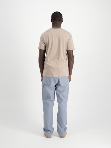 ALPHA INDUSTRIES Tričko 'NASA Orbit' – béžová