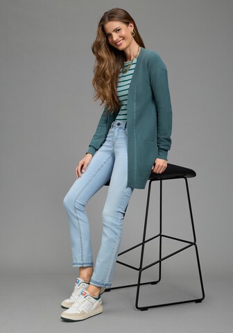 LAURA SCOTT Strickjacke in Grün: Vorderseite
