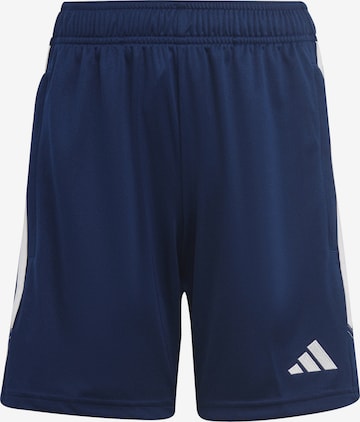 ADIDAS PERFORMANCE Regular Workout Pants 'Tiro 23 Club' in Blue: front