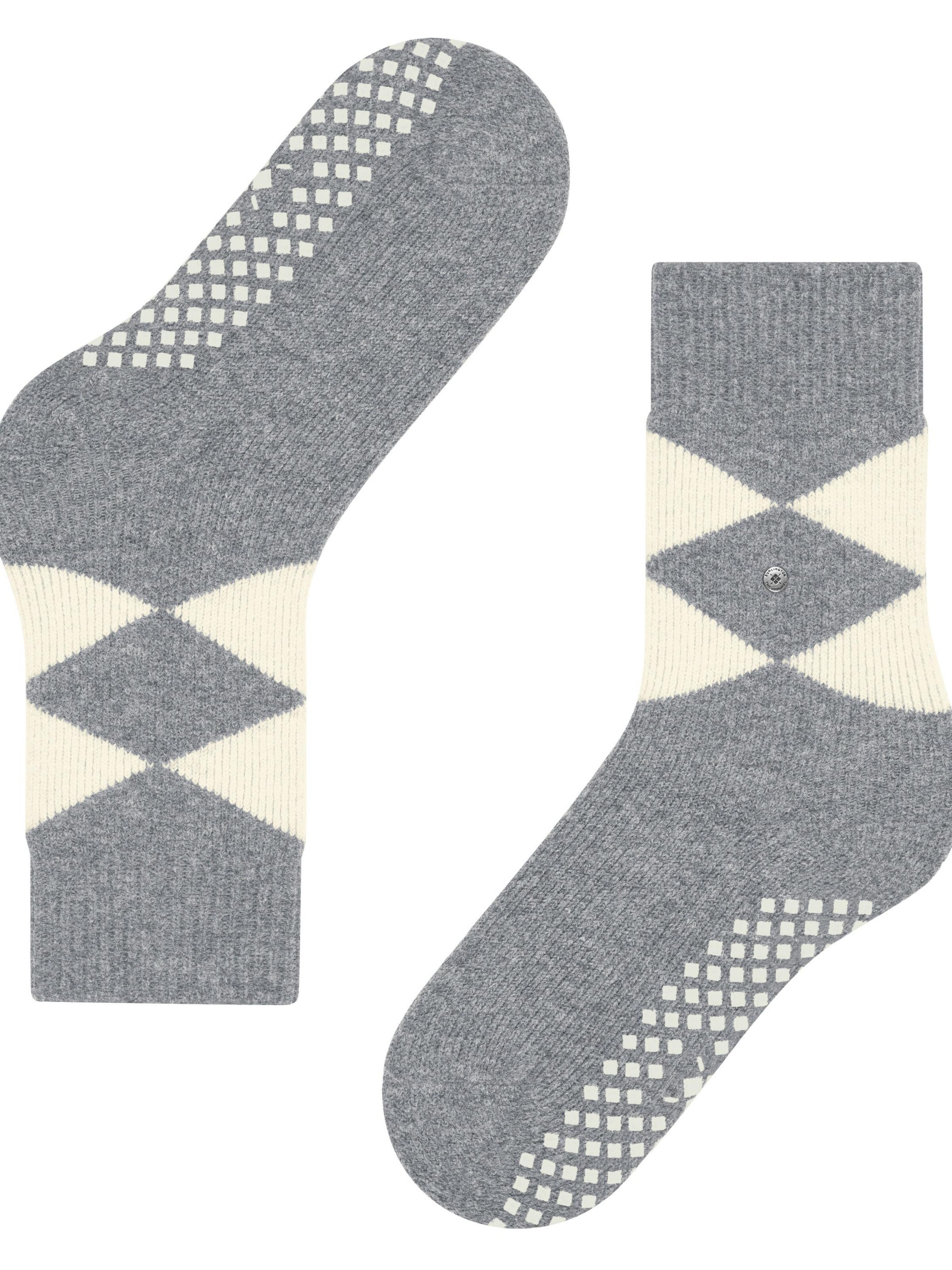 BURLINGTON Socken 'Cosy Argyle'‌‌‌‌ in Grau