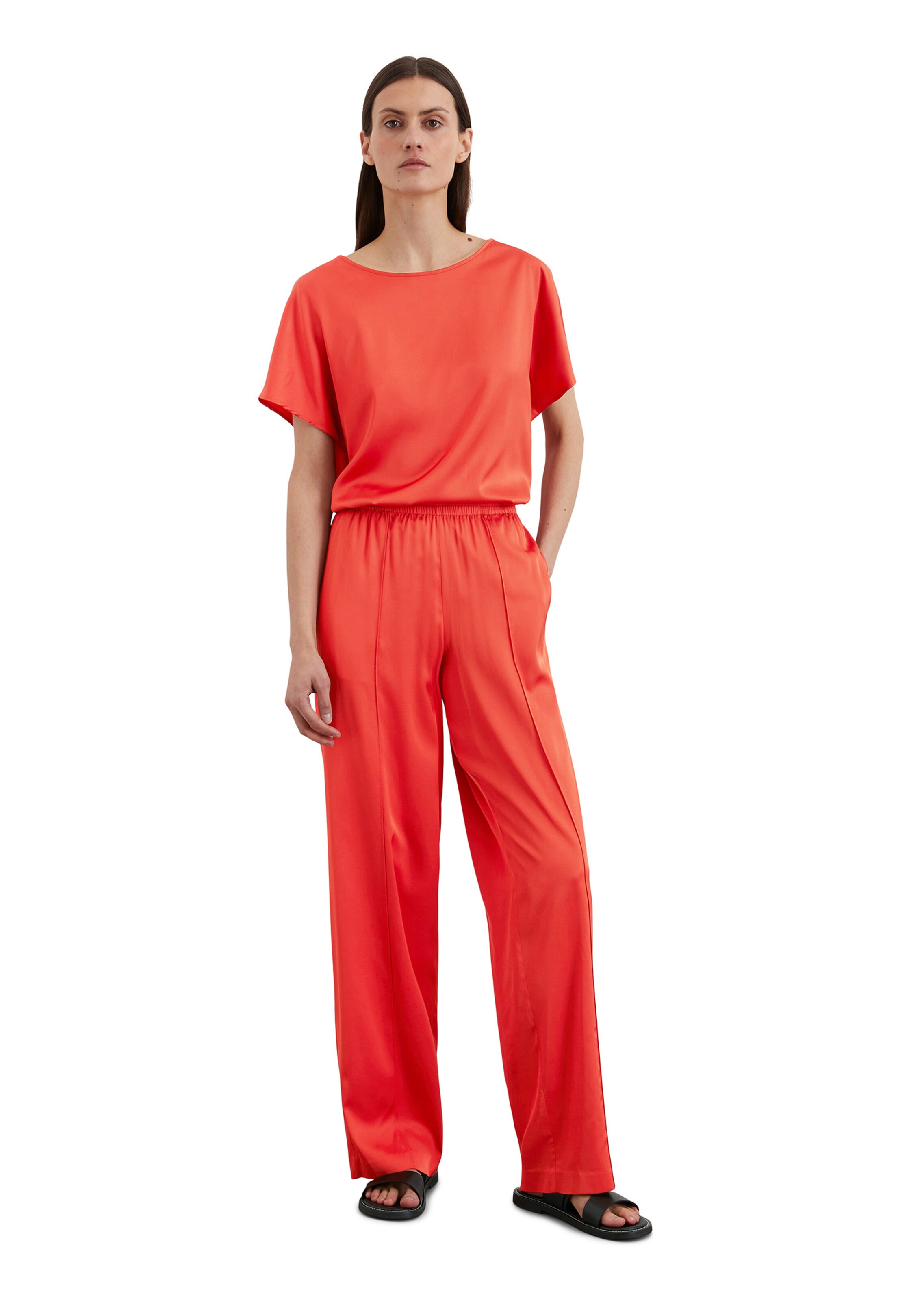 Marc O'Polo Loose fit Pants in Red