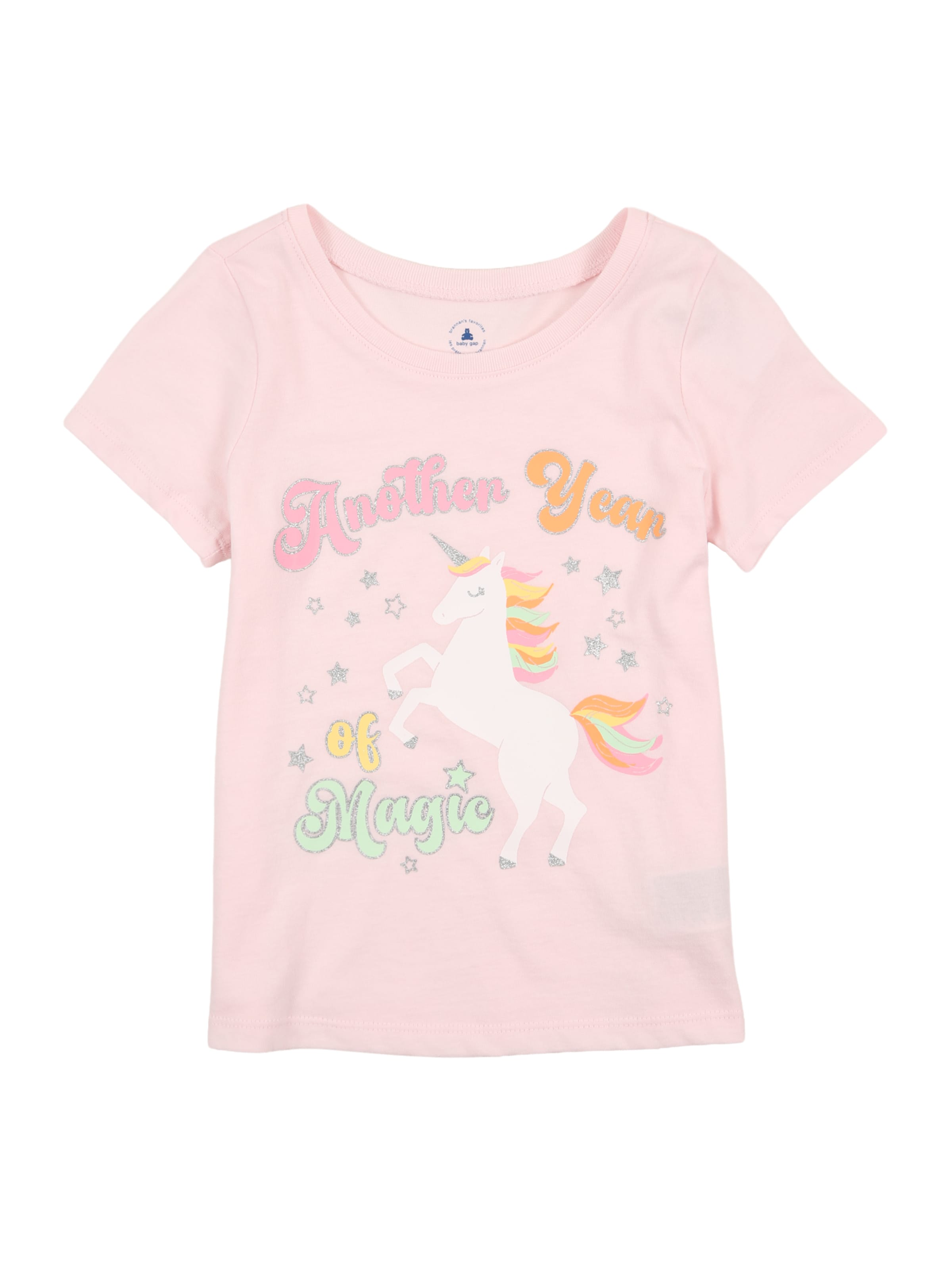 GAP Μπλουζάκι 'BDAY' σε ροζ: μπροστά