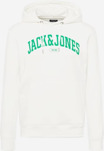 JACK & JONES Sweatshirt 'BOOSTER' in Wit: voorkant