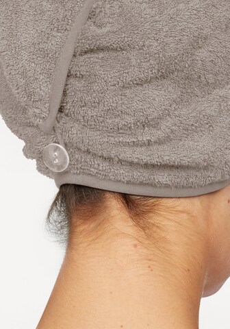 MY HOME Turban-Handtuch in Grau