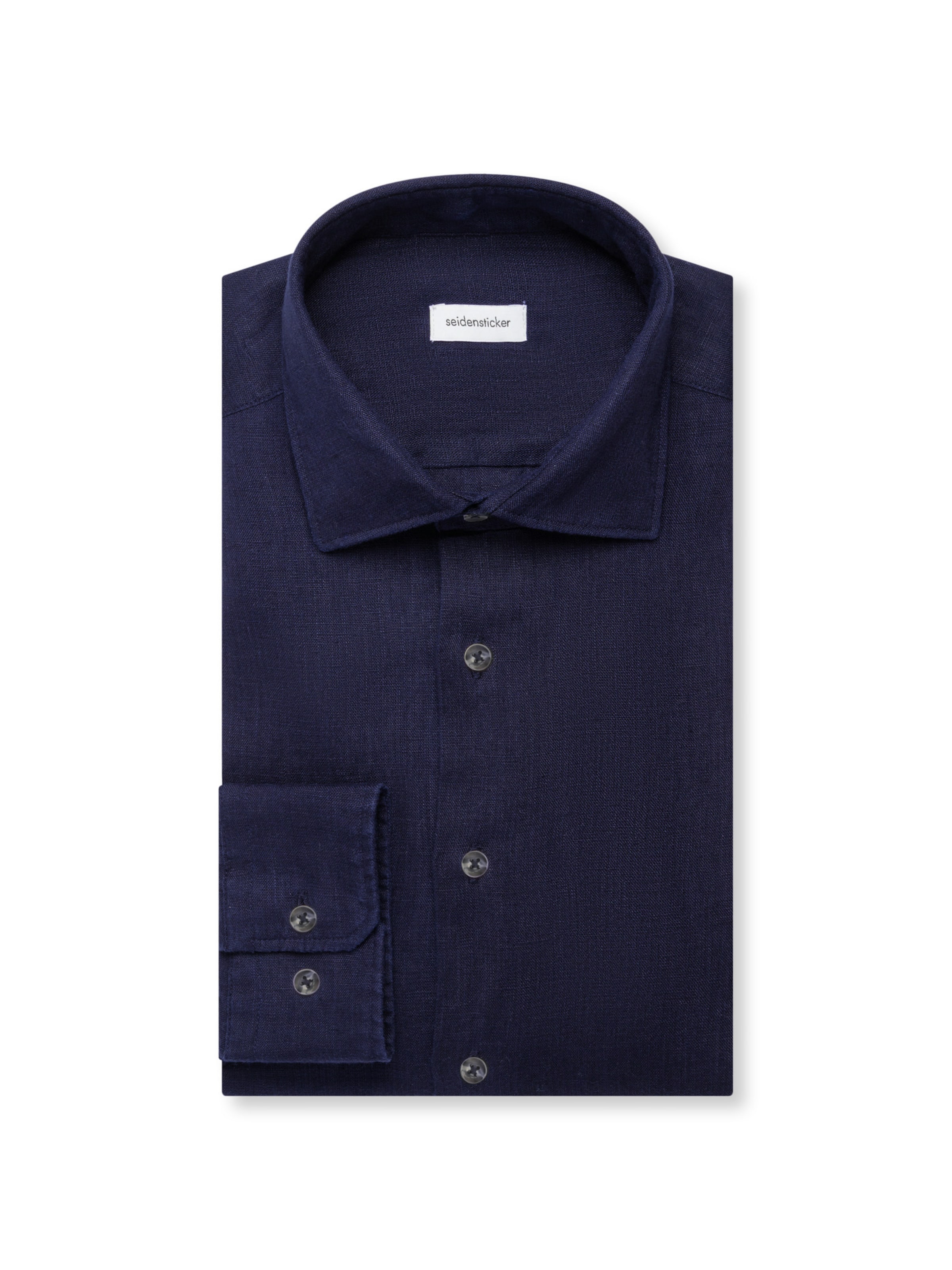 Coupe slim Chemise business 'Smart Linen' SEIDENSTICKER en bleu