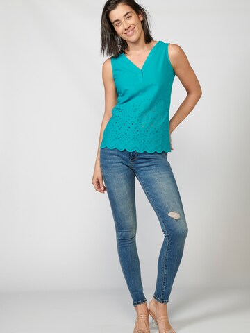 KOROSHI Bluse in Blau