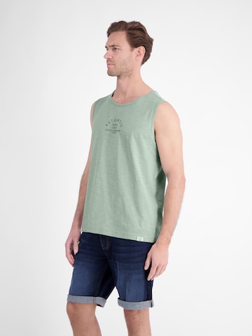 LERROS Luftiges Tanktop aus Baumwolle mit trendigem Slogan-Print in Grün