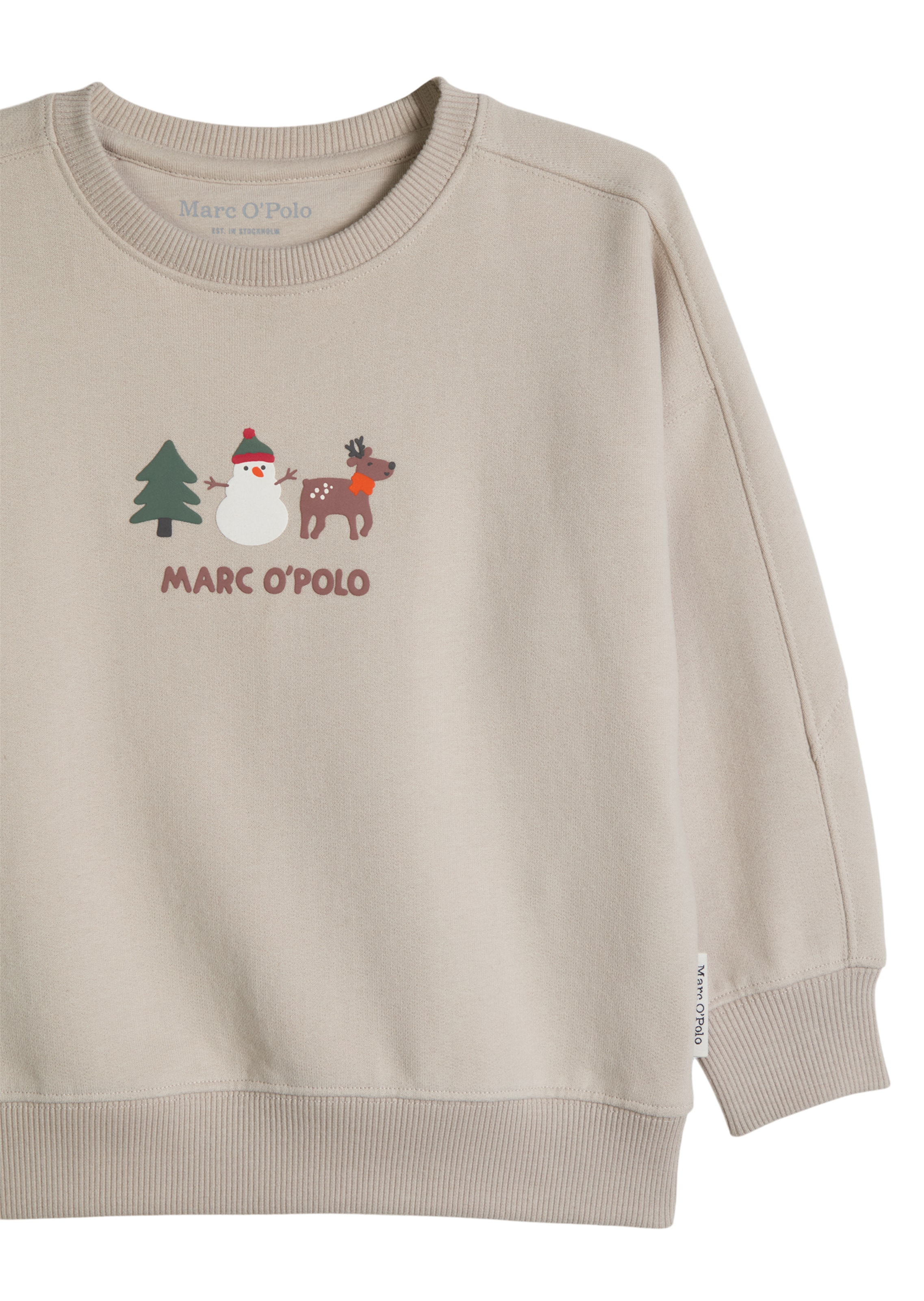 Marc O'Polo Sweatshirt in Beige: voorkant