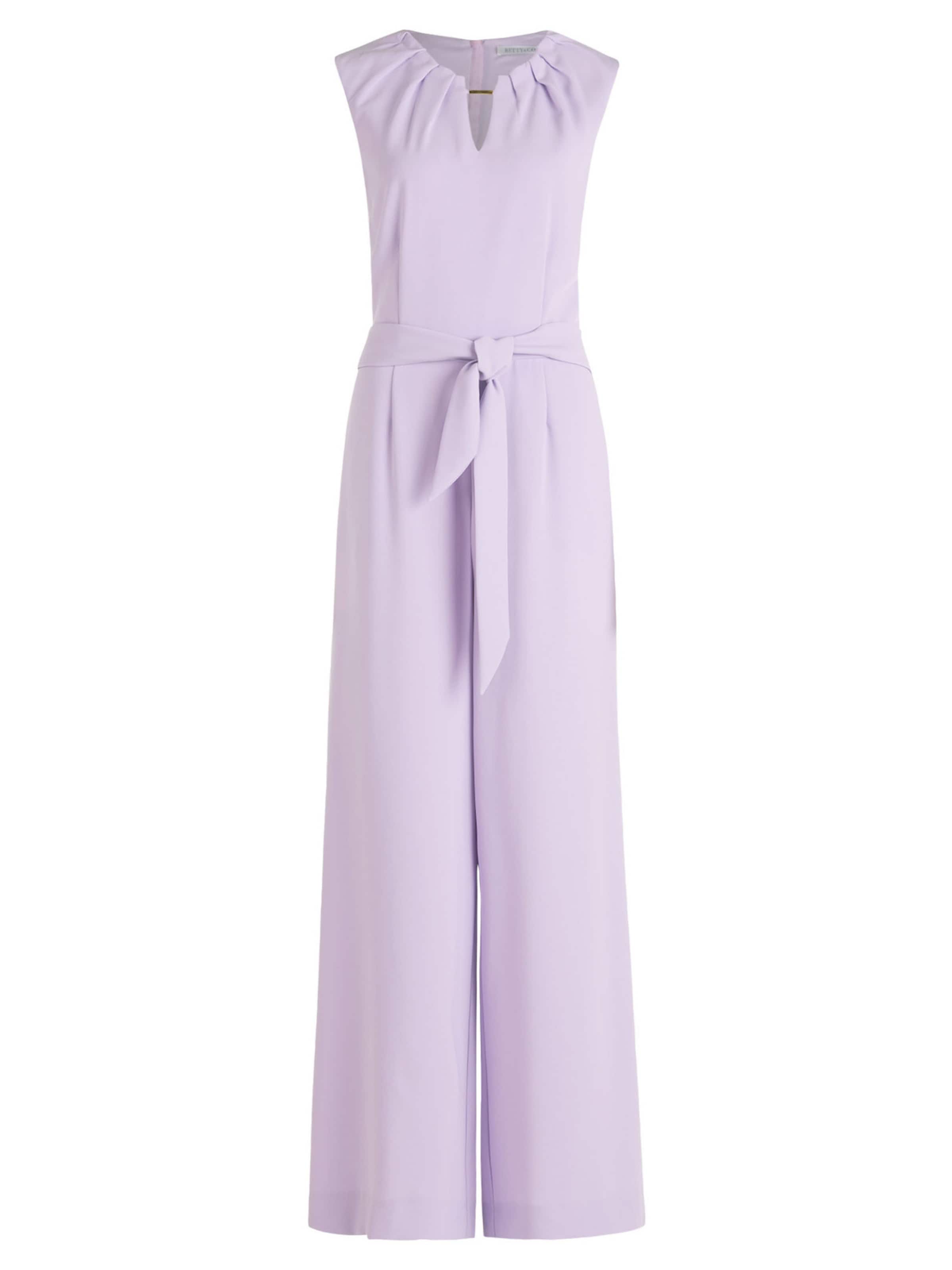 Tuta jumpsuit di Betty & Co in lilla: frontale