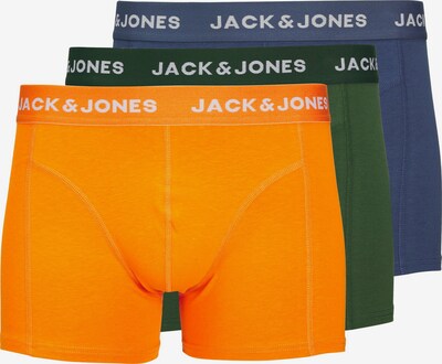 JACK & JONES Bokseršorti 'Kex', krāsa - tumši zils / tumši zaļš / oranžs / balts, Preces skats