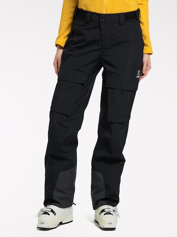 Haglöfs Regular Workout Pants 'Elation GTX' in Black: front
