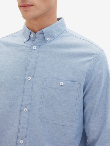 TOM TAILOR Regular fit Button Up Shirt in Blue