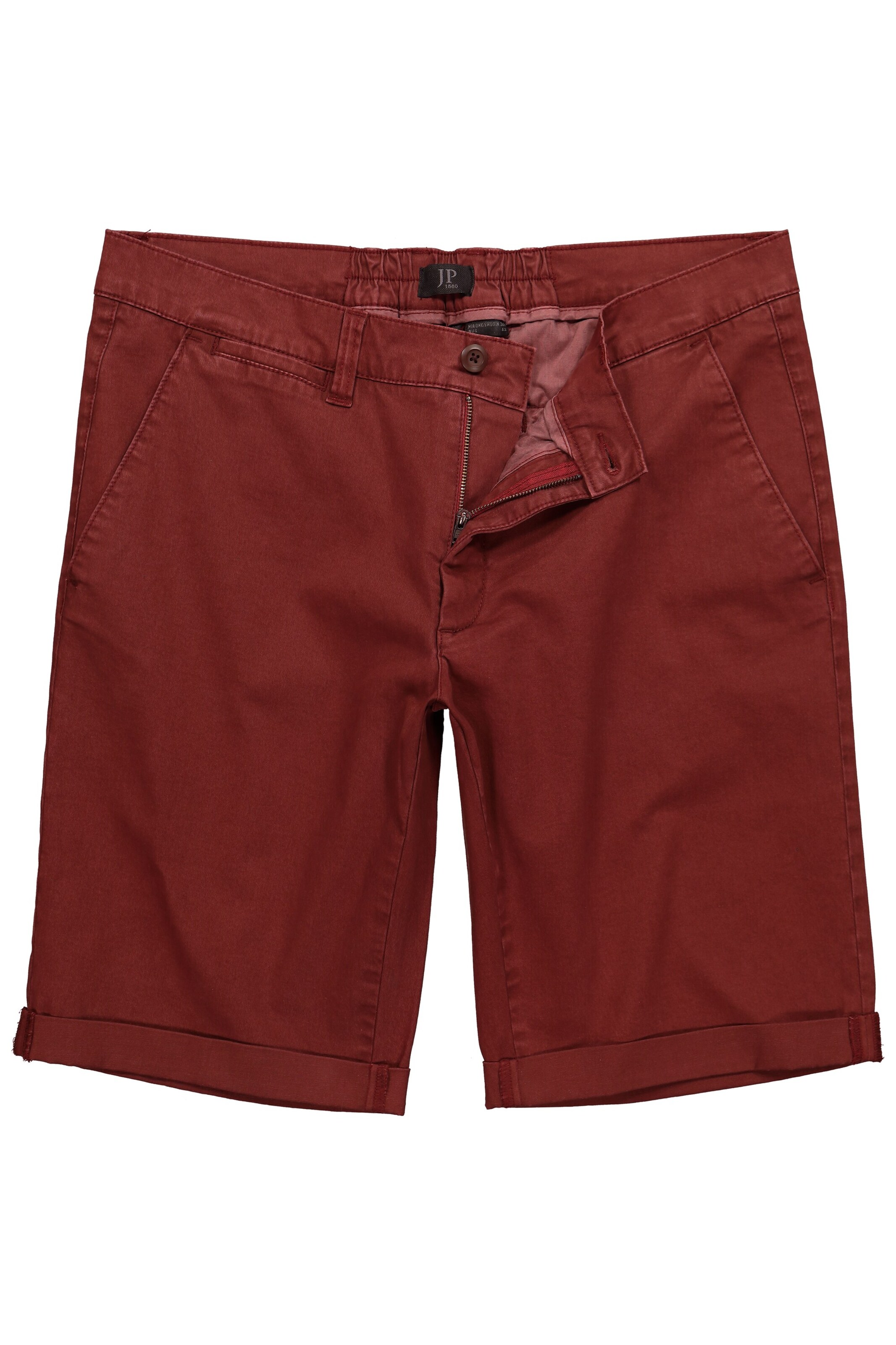 JP1880 Broek 'Bermuda' in Rood: voorkant