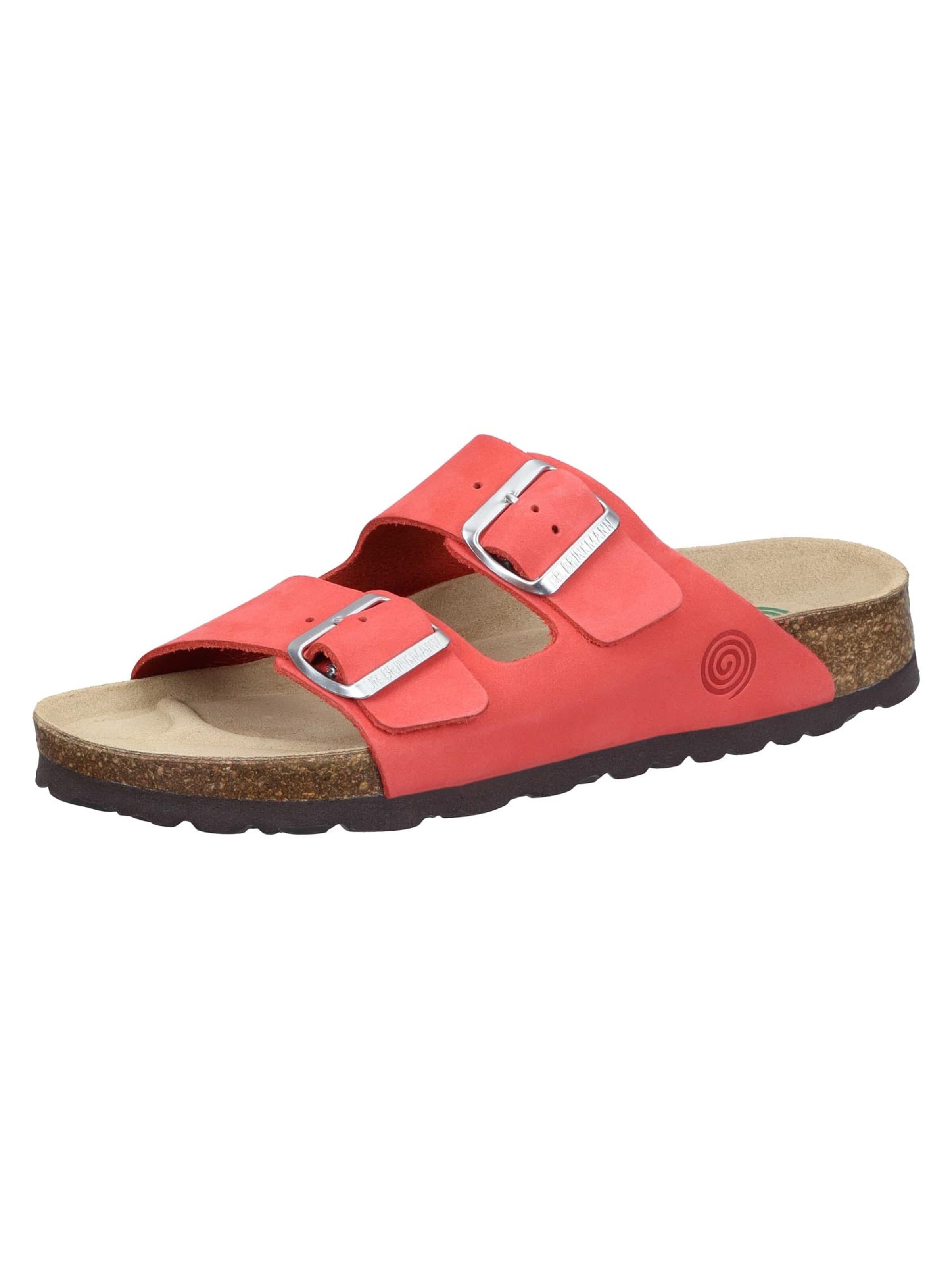 DR. BRINKMANN Mules 'Bonillo' in Red: front