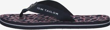 TOM TAILOR T-Bar Sandals in Blue