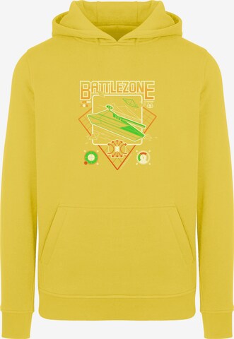 Sweat-shirt 'BATTLEZONE ' F4NT4STIC en jaune : devant