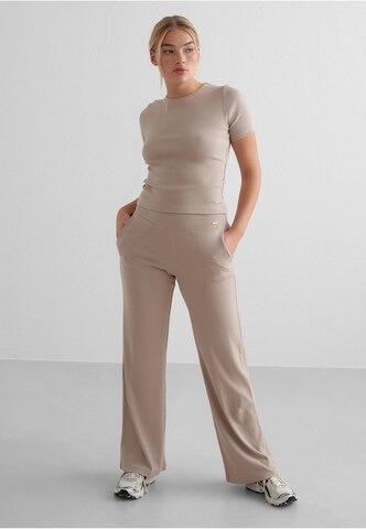 Aim'n Wide Leg Hose in Braun