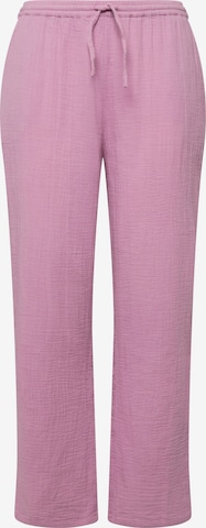 Ulla Popken Loosefit Broek in Roze: voorkant