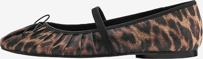 Pull&Bear Otvorene balerinke veličine 36 u svijetloplava / smeđa / crna, Pregled proizvoda
