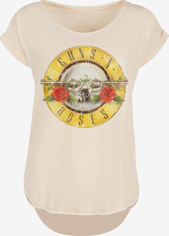 T-shirt 'Guns 'n' Roses' F4NT4STIC en beige : devant