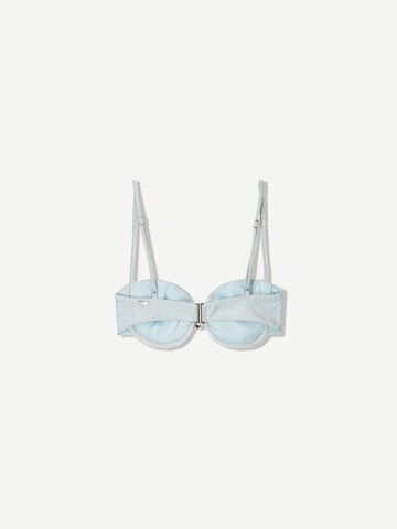 Balconnet Hauts de bikini Bershka en bleu