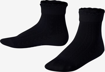 FALKE Socks 'Romantic Net' in Blue: front