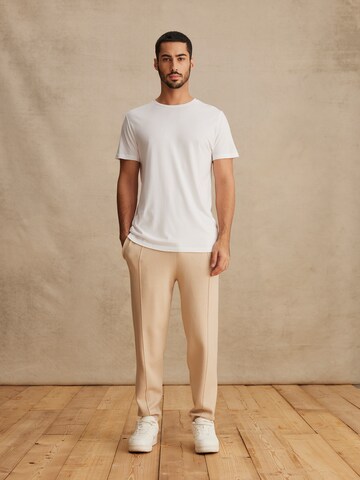 DAN FOX APPAREL Tapered Pants 'Marius' in Beige