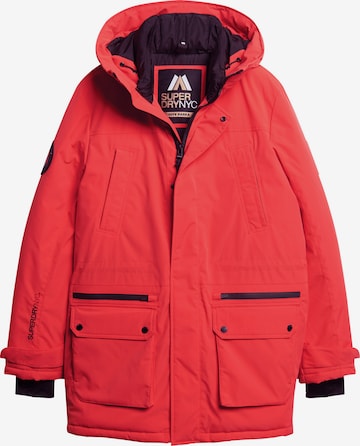 Superdry Winterparka 'City' in Rood: voorkant