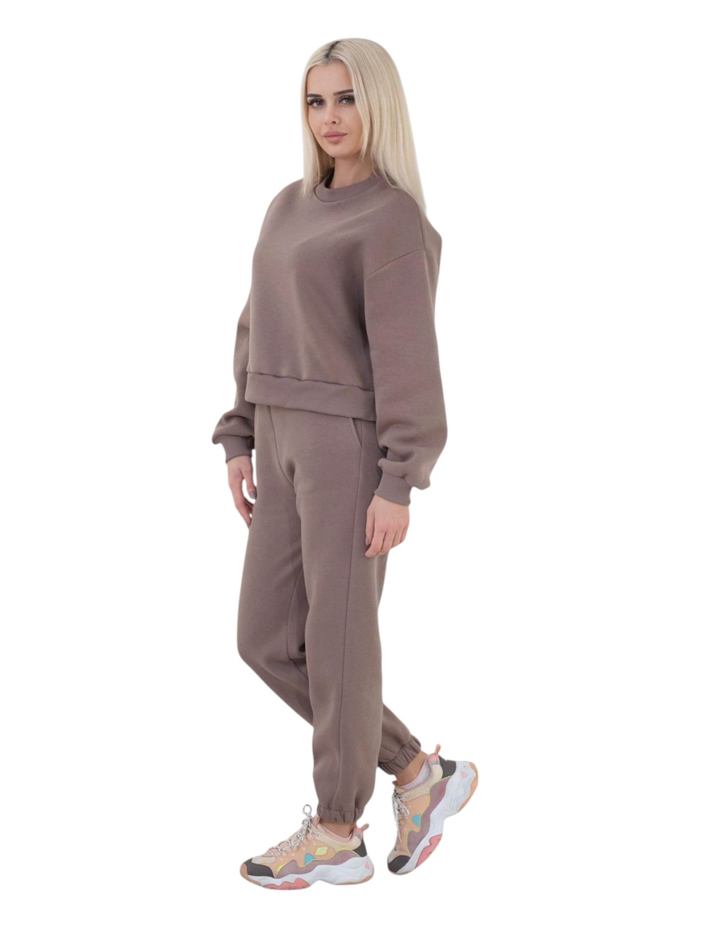 fashionshowcase - Jersey talla grande 'CozyEssential Sweater' en beige