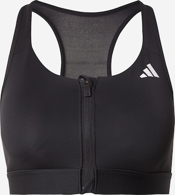ADIDAS PERFORMANCE Bralette Sports bra 'PWRCT' in Black: front