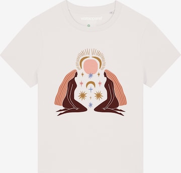 T-shirt 'Love And Flex' Watapparel en blanc : devant