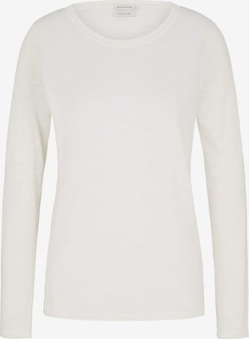 TOM TAILOR Sweater in White: front