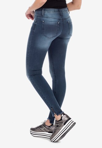 CIPO & BAXX Skinny Jeans 'WD355' in Blue