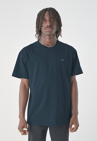 Cleptomanicx T-Shirt 'Ligull Boxy 2' in Blau: Vorderseite