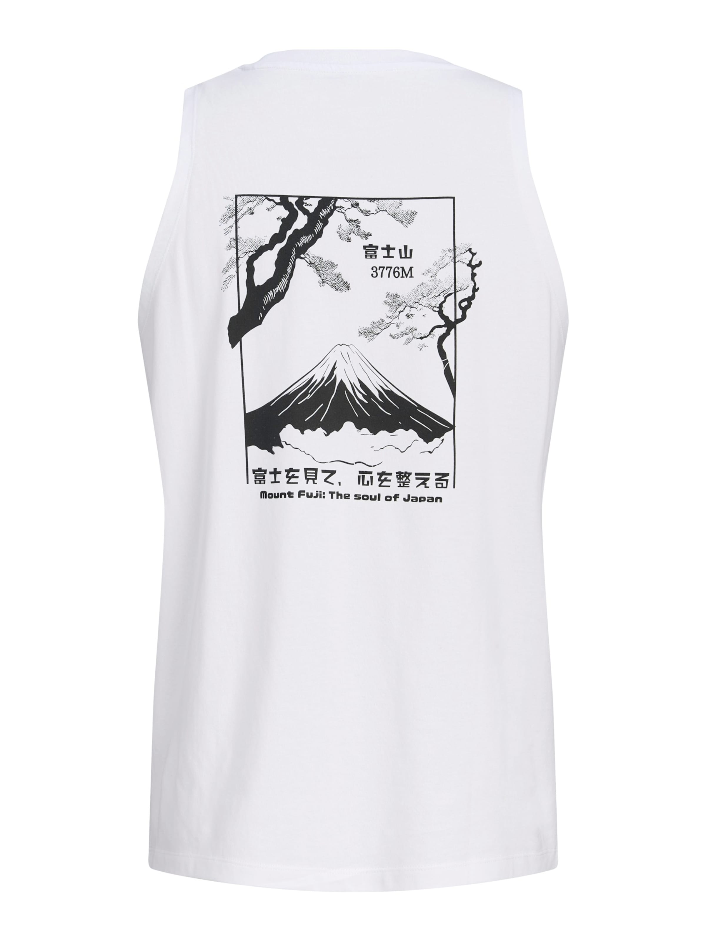 T-Shirt 'JJSUNSET' JACK & JONES en blanc