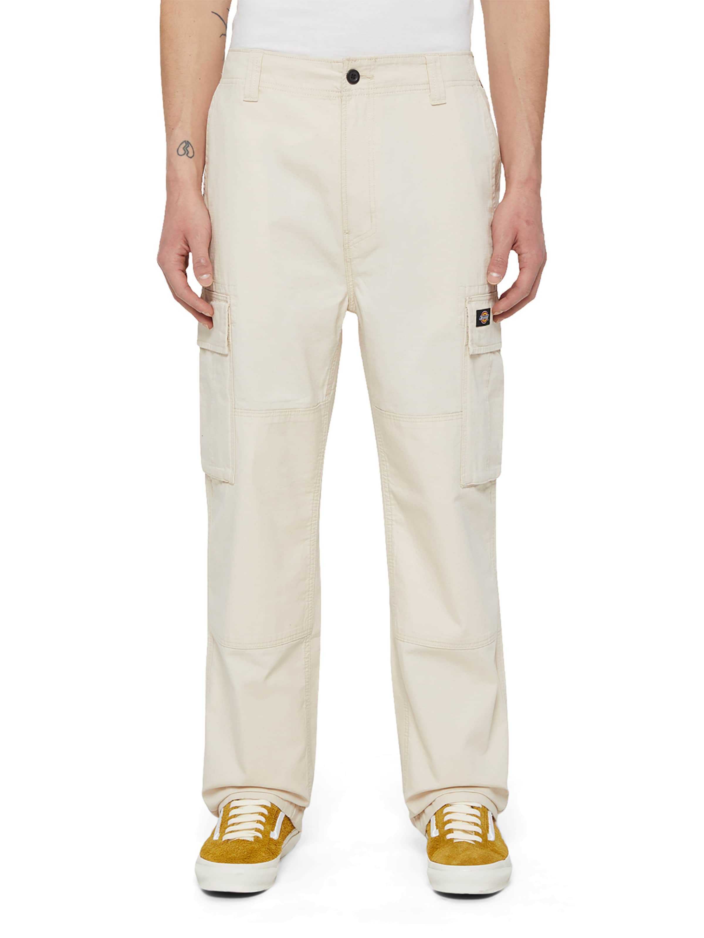 DICKIES Regular Cargo Pants EAGLE BEND in Natural White ABOUT YOU
